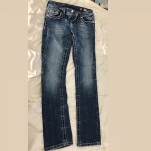 Miss me jeans, straight leg, size 26